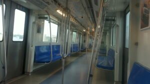 Metro rail interior