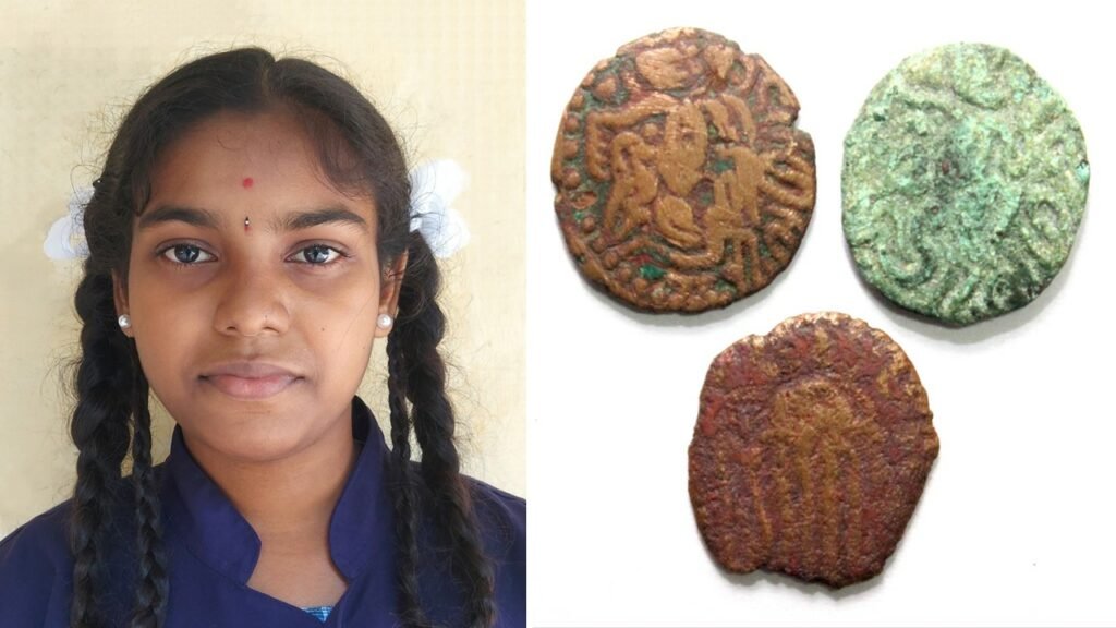 Girl student found Eelam coins in Ramanathapuram dist